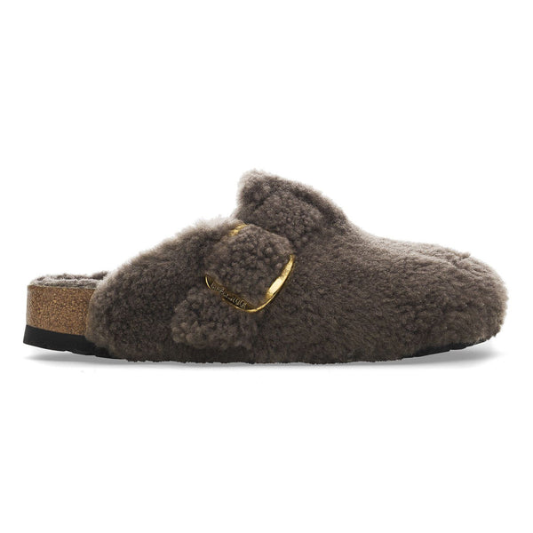 Women's Boston Big Buckle Gray Shearling