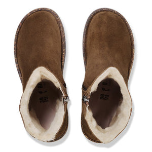 Uppsala Zip Shearling Suede Dark Tea