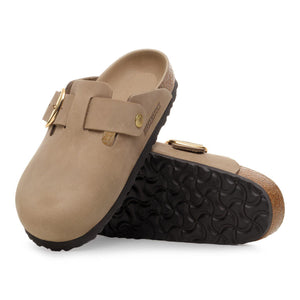 Women's Boston Big Buckle Tobacco Oiled Leather