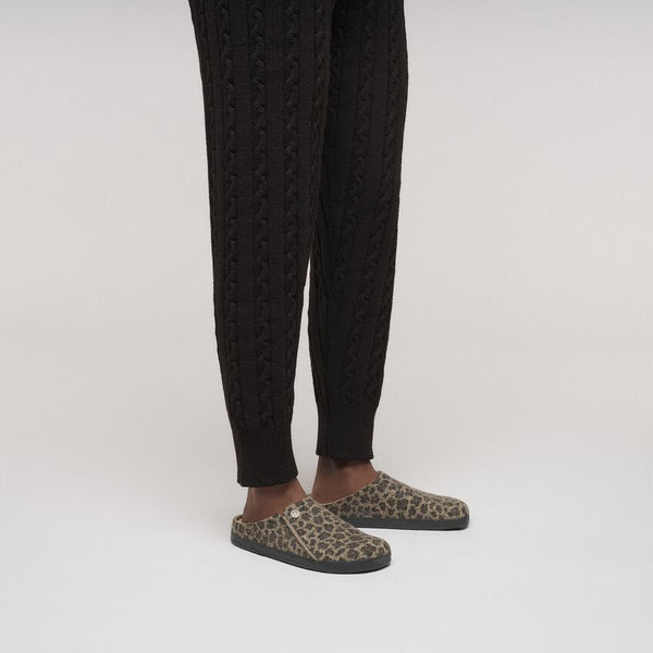 Zermatt Shearling Felt Leopard Toffee