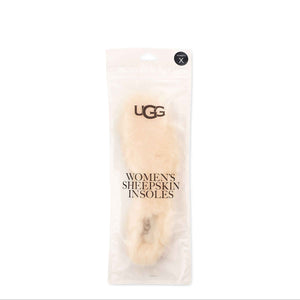 UGG women's sheepskin insoles packaging on a white background