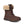 Side view of a brown UGG winter boot with fleece cuff.