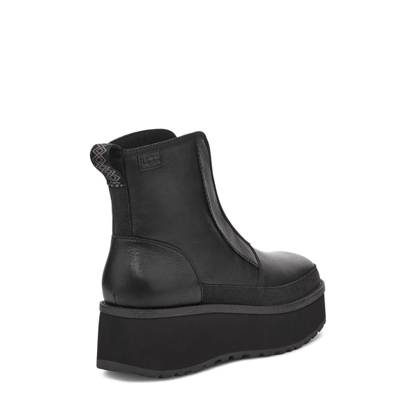 UGG® Cityfunc Black Zip Leather Boots