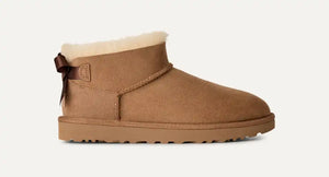 UGG Women's Ultra Mini Bailey Bow Chestnut