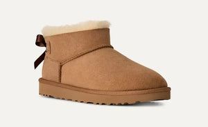 UGG Women's Ultra Mini Bailey Bow Chestnut