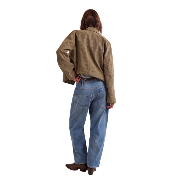 Moxie Low Slung Pull On Barrel Jean