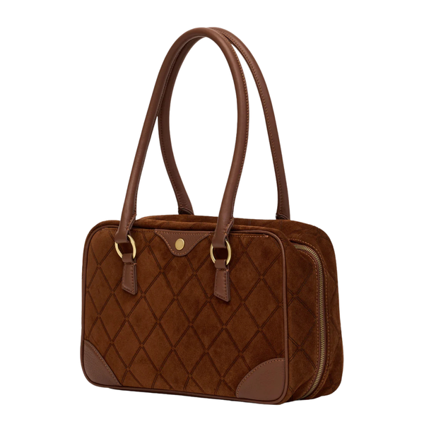 Meredith Medium Chocolate Diamond Suede