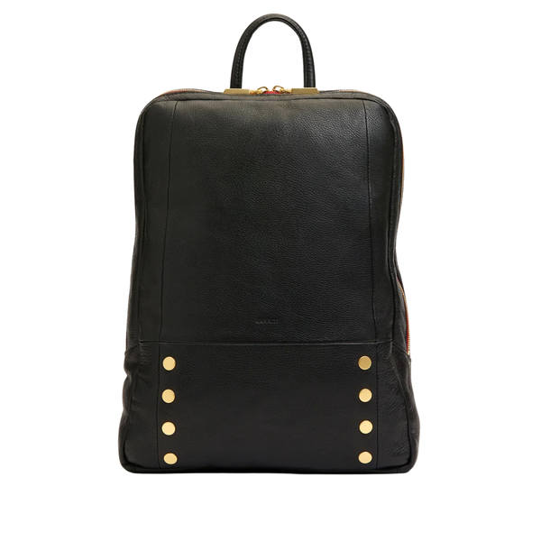Hunter Backpack Black Gold Red Zip