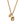 Double Lock Charm Necklace Gold