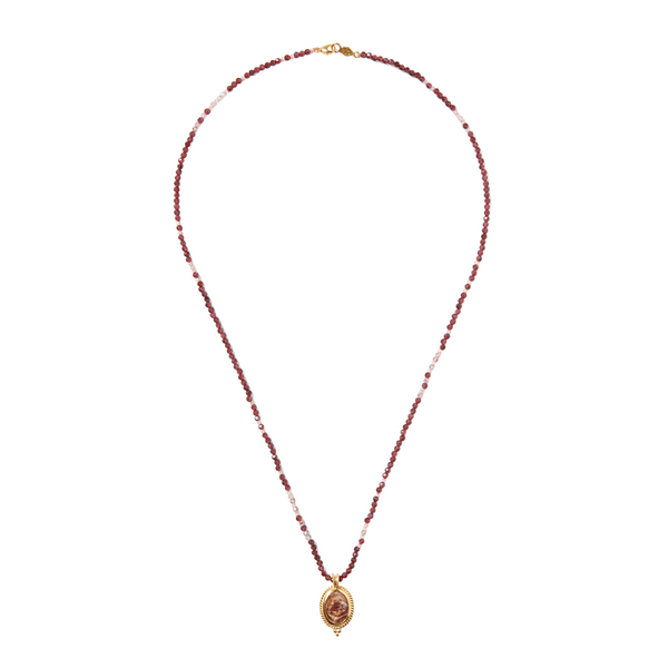 Calypso Necklace Garnet Mix