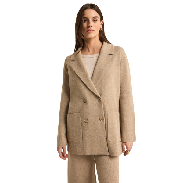 Call It A Day Blazer Oatmeal Heather