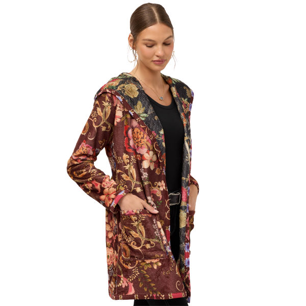 Joan Midi Reversible Sherpa Jacket