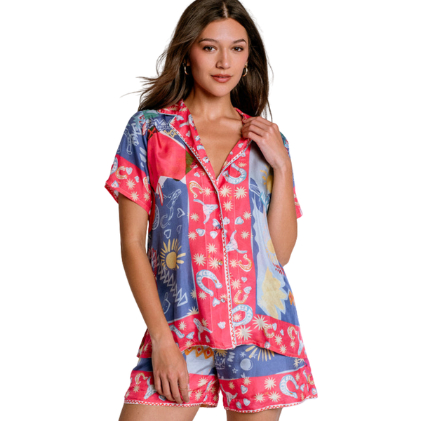 Keliah Shirt Liberty Scarf Print