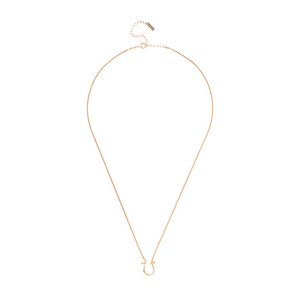 Horseshoe Necklace Yellow Gold