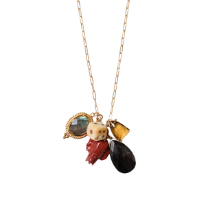 Elephant Charm Necklace Multi