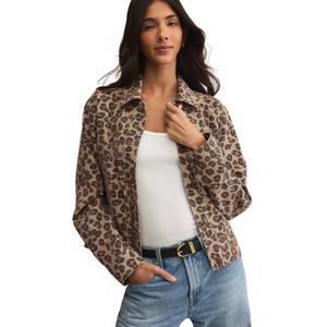 Bel Air Leopard Denim Jacket