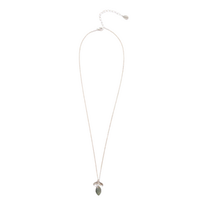 Petal Necklace Silver Labradorite
