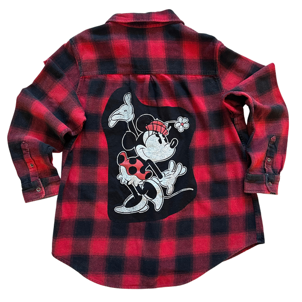 Minnie Mouse Restitch Flannel