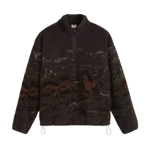 Idyllwild Sherpa Popover Running Horses