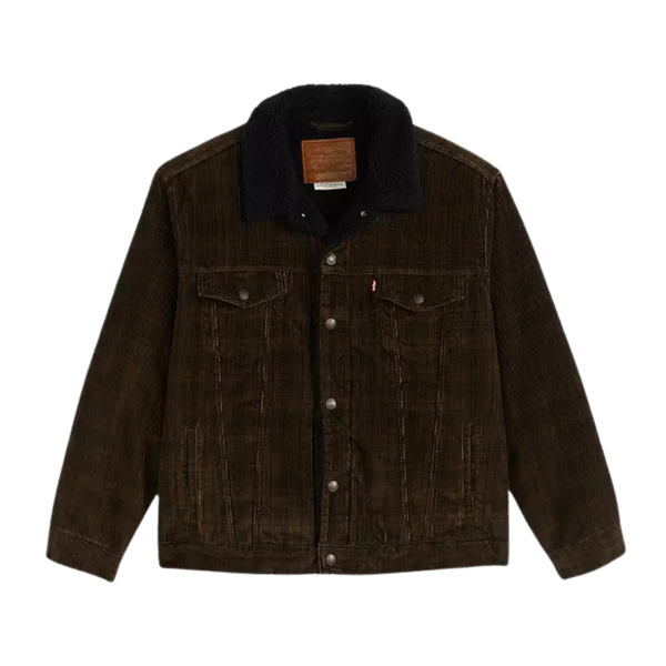 Relaxed Fit Sherpa Trucker Ennis Plaid