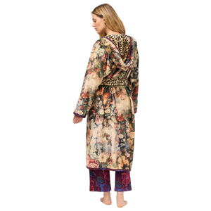 Aditi Reversible Leopard Robe