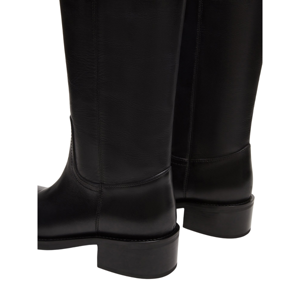 Riggs Black Leather Boots