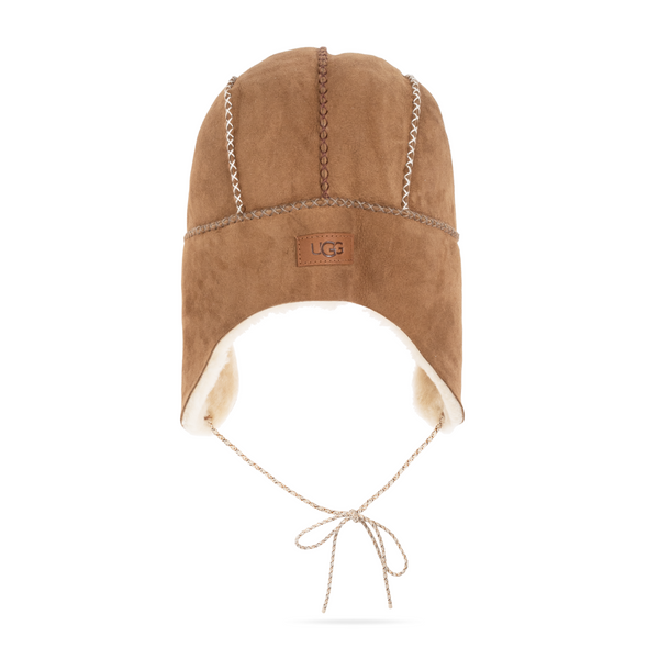 UGG® Sheepskin Stitched Trapper Hat