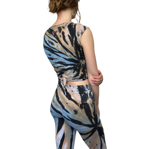 Short Sleeve Wrap Top Power