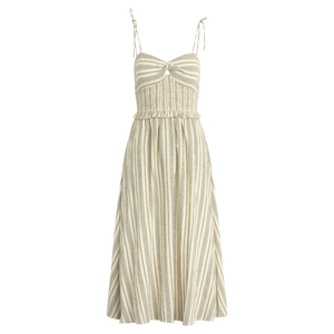Dale Dress Striped Oyster