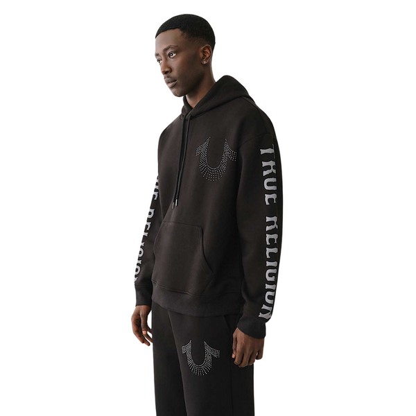 Relaxed Stud Pullover Hoodie