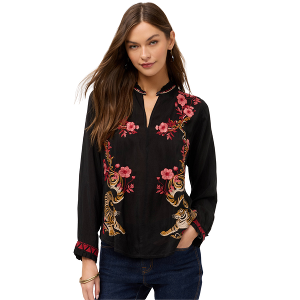 Simone Blouse Roma Black