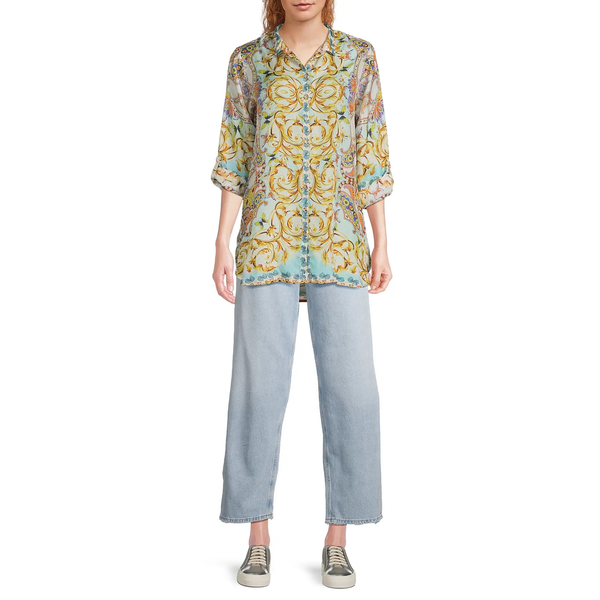 Indy Tunic Scroll Silk