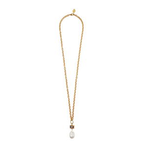 Beverly Pearl Necklace Gold