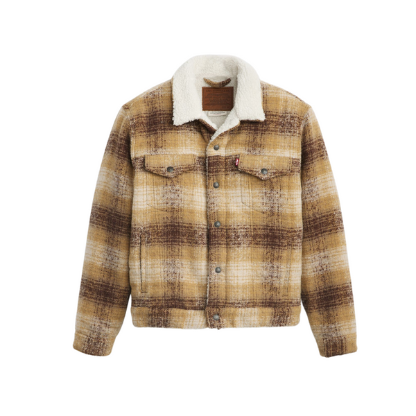 Levi’s® Type 3 Sherpa Trucker Plaid