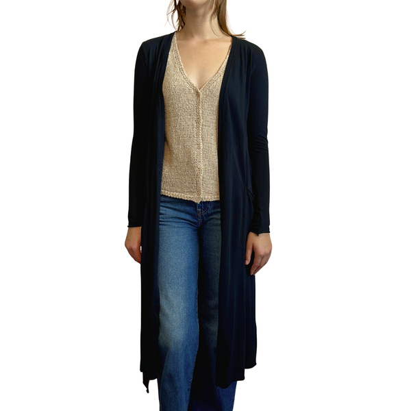 Reed Duster Cardi Black