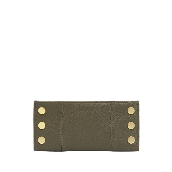 110 North Wallet Olive Brushed Gold