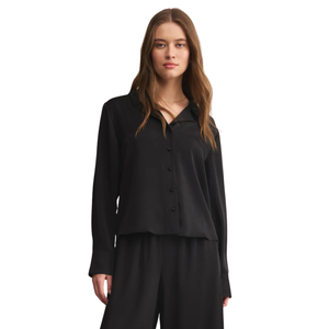 Ana Satin Top Black