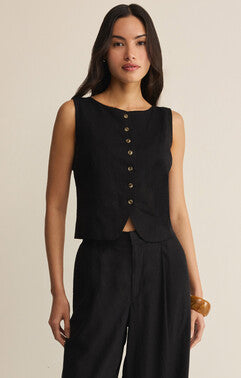 Roman Linen Vest