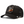 Black baseball cap with embroidered snake design and 