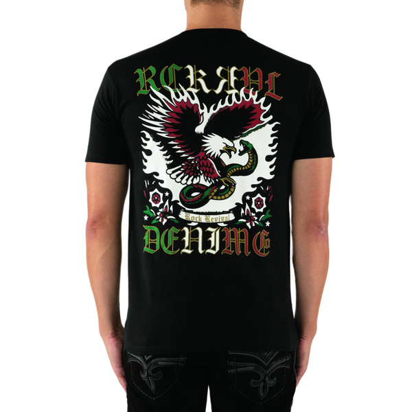 Eagle Snake Graphic Short Sleeve Tee