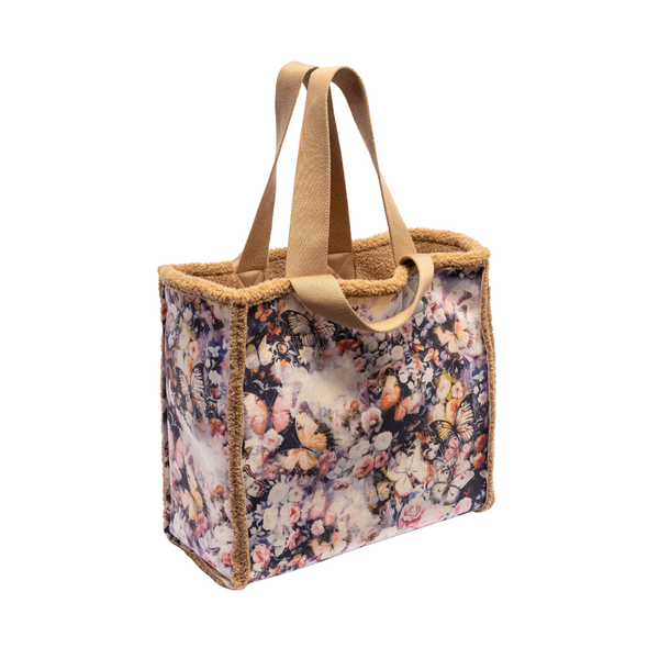 Zaira Faux Suede Tote Bag