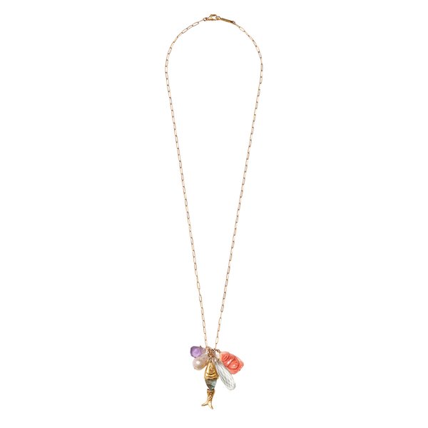 Buddha Charm Necklace Multi