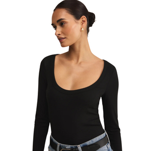 Second Skin Scoop Neck Top