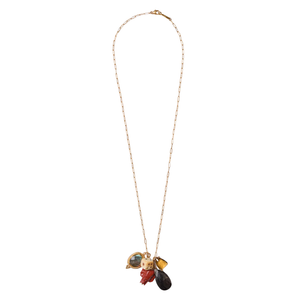 Elephant Charm Necklace Multi