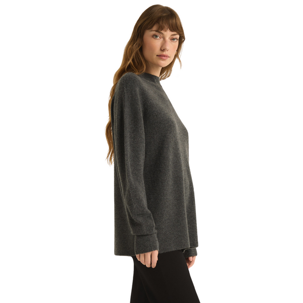 Gia Crew Neck Sweater Charcoal