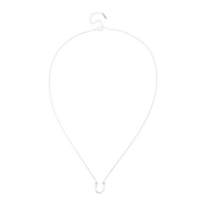 Horseshoe Necklace Silver