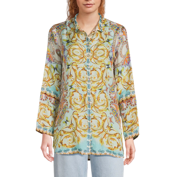 Indy Tunic Scroll Silk