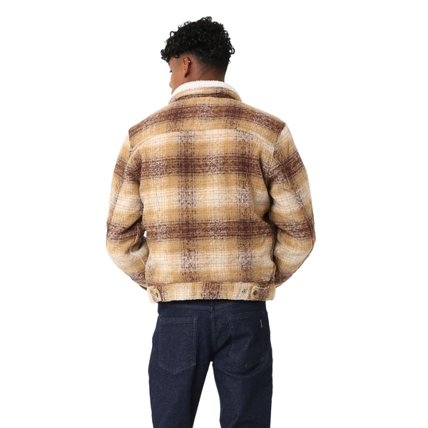 Levi’s® Type 3 Sherpa Trucker Plaid