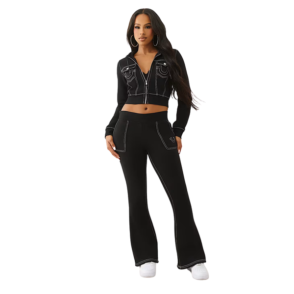 Big T Flare Pants Black