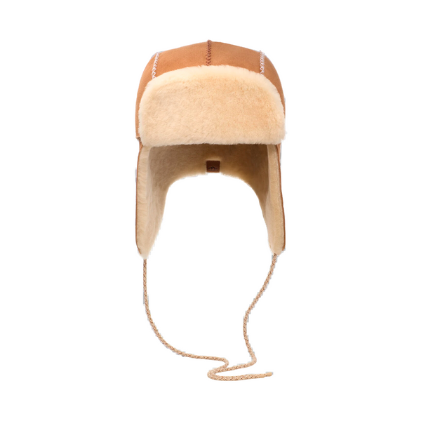 UGG® Sheepskin Stitched Trapper Hat